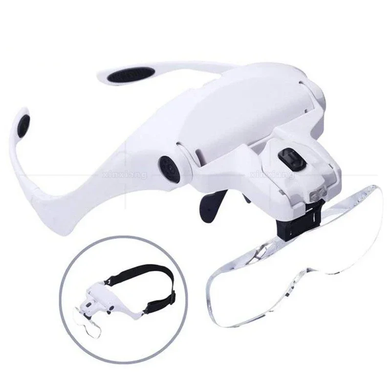 Head-mounted five-fold multiple LED light reading maintenance inspection micro-carving embroidery magnifying glass
Head-mounted five-fold multiple LED light reading maintenance inspection micro-carving embroidery magnifying glass