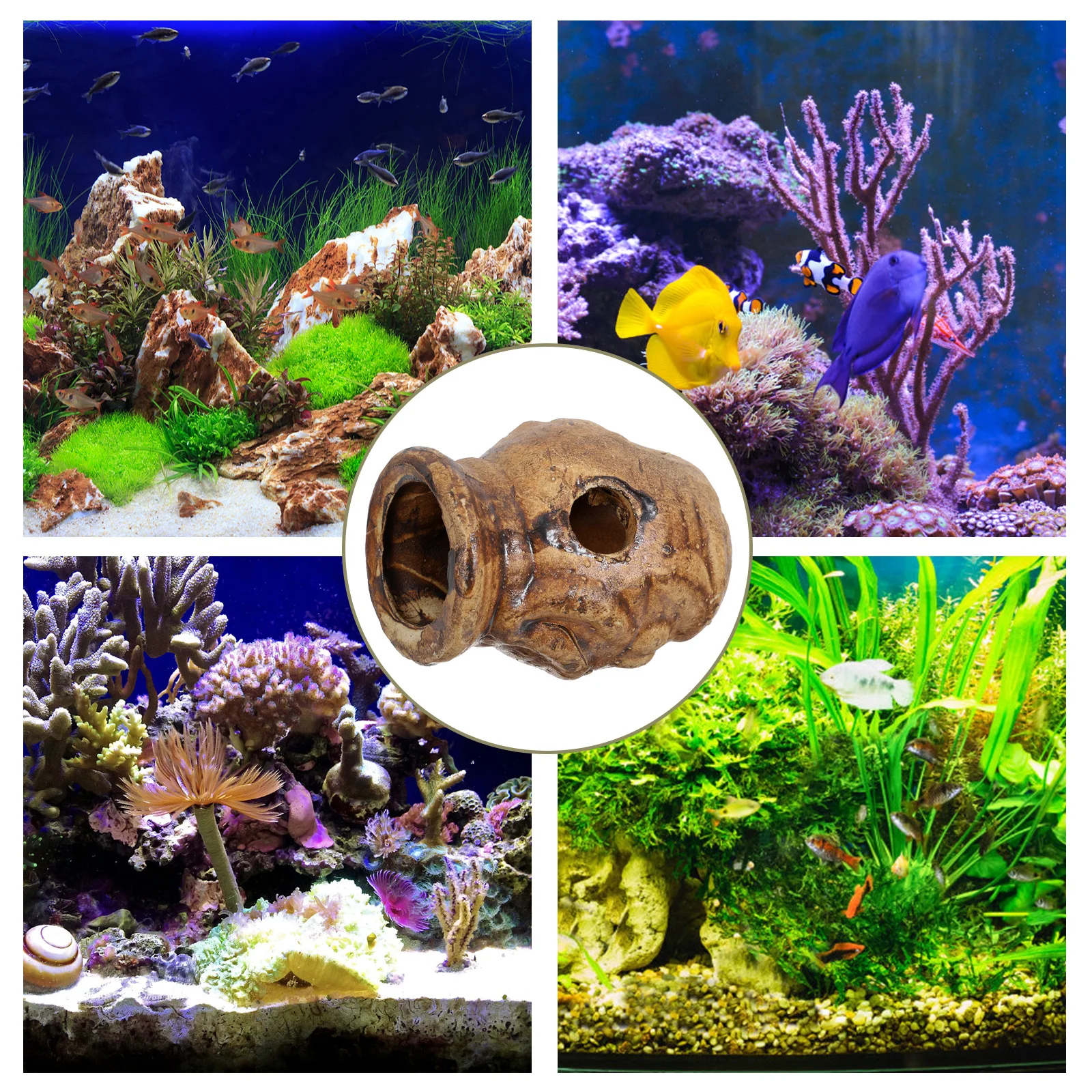 Ceramic Fish Cave Aquarium Shelter Hideout Breeding Cones Fish Tank Decoration Shrimp Breeding Hide Turtle Basking Platform
Ceramic Fish Cave Aquarium Shelter Hideout Breeding Cones Fish Tank Decoration Shrimp Breeding Hide Turtle Basking Platform