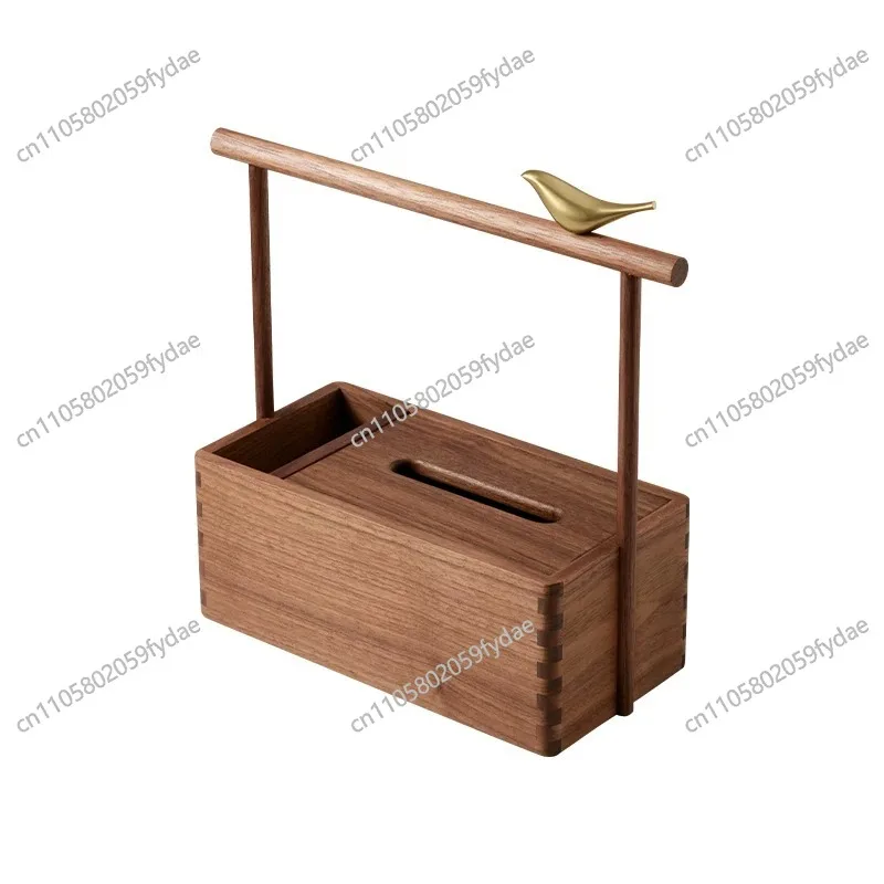 Black walnut solid wood tissue box tea table tea table paper box dining room light luxury Chinese household wooden paper box
Black walnut solid wood tissue box tea table tea table paper box dining room light luxury Chinese household wooden paper box