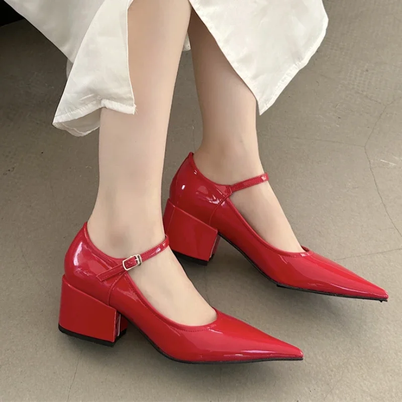 Туфли-лодочки с острым носком, женские туфли Мэри Джейн, массивная офисная женская обувь, модная элегантная женская обувь на высоком каблуке, Zapatos De Mujer
Туфли-лодочки с острым носком, женские туфли Мэри Джейн, массивная офисная женская обувь, модная элегантная женская обувь на высоком каблуке, Zapatos De Mujer