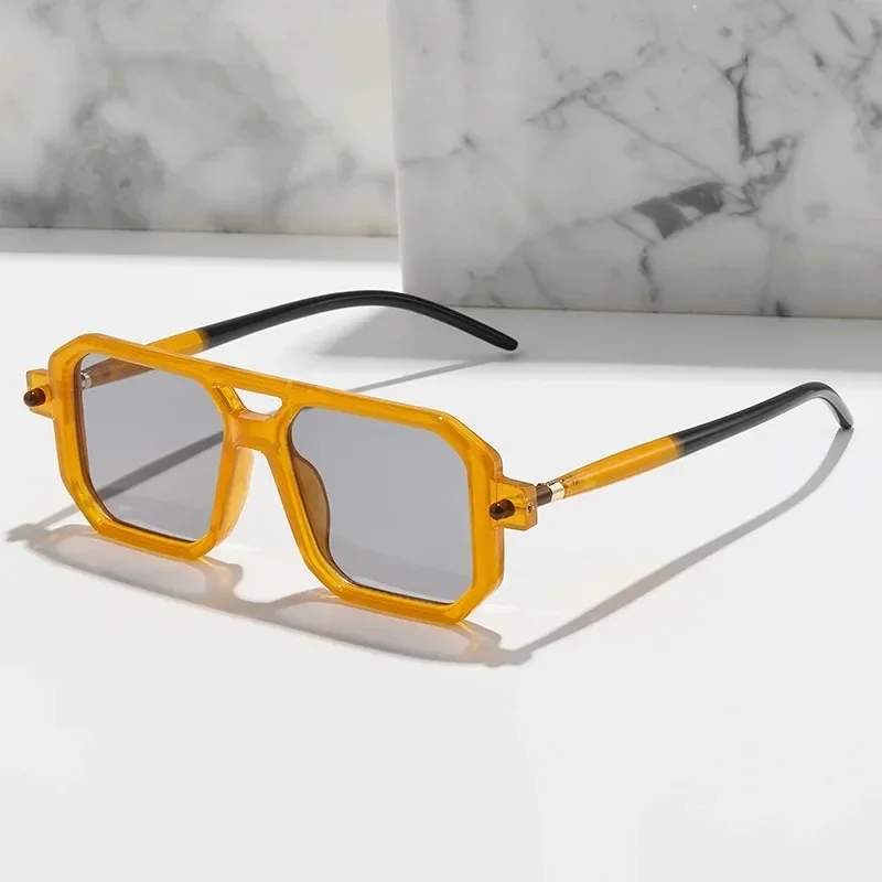 Vintage Square Sunglasses for Men Fashion 2024 Retro Double Bridge Male Sun Glasses Eyewear Trendy Brand Design Shades
Vintage Square Sunglasses for Men Fashion 2024 Retro Double Bridge Male Sun Glasses Eyewear Trendy Brand Design Shades