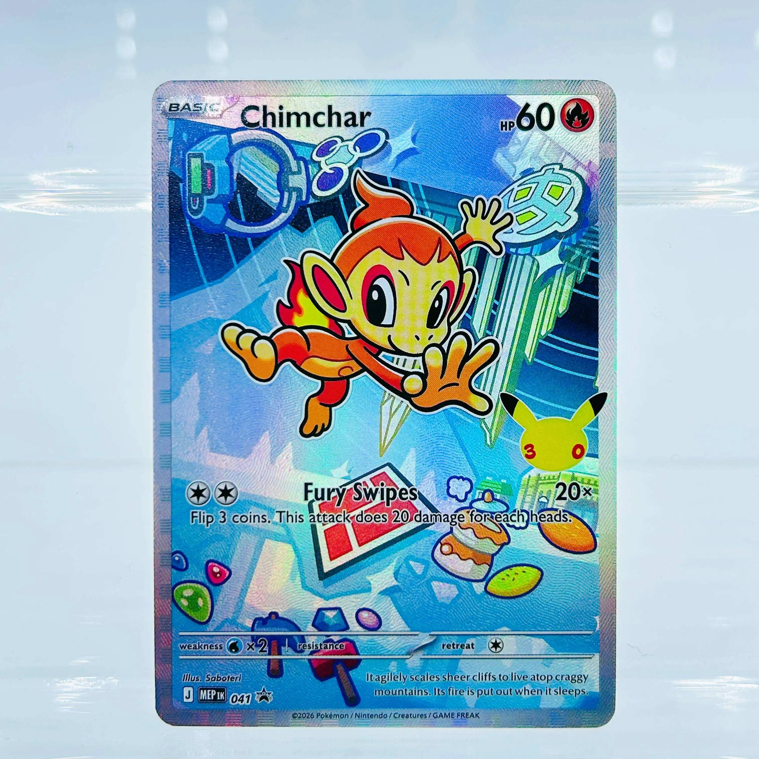 2026 English Chimchar Full Art Holo Rare DIY Textured Fan Art Pokemon Card - Mint Collectible
2026 English Chimchar Full Art Holo Rare DIY Textured Fan Art Pokemon Card - Mint Collectible