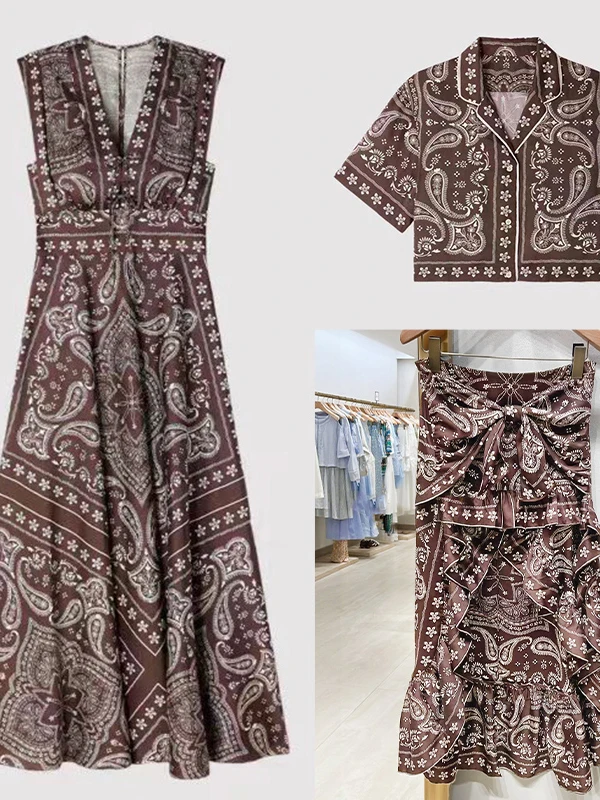 Early Autumn Irregular Hem Print Long Dress Top Half Skirt Set Women's Fashion Ensemble Short Sleeve Midi Dress
Early Autumn Irregular Hem Print Long Dress Top Half Skirt Set Women's Fashion Ensemble Short Sleeve Midi Dress
