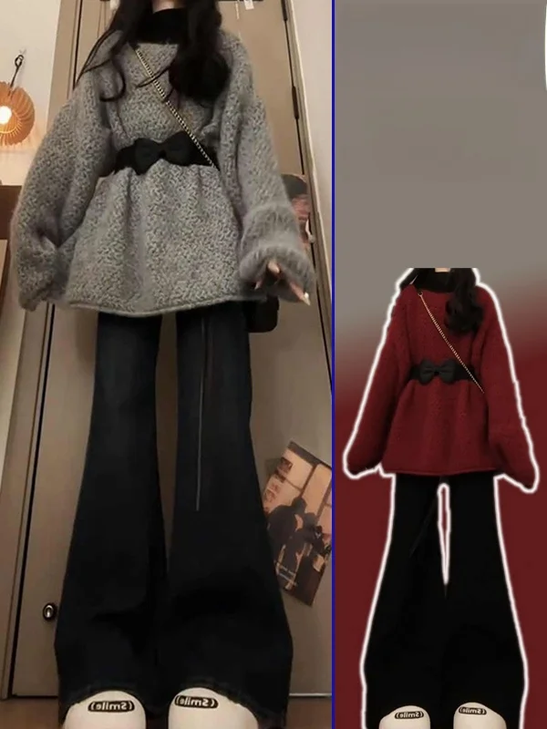 Spring Autumn New Sle Retro Soft Versatile Knitted Sweater Women plus Size Casual Slimming Overhead Knitwear Casual Sle
Spring Autumn New Sle Retro Soft Versatile Knitted Sweater Women plus Size Casual Slimming Overhead Knitwear Casual Sle