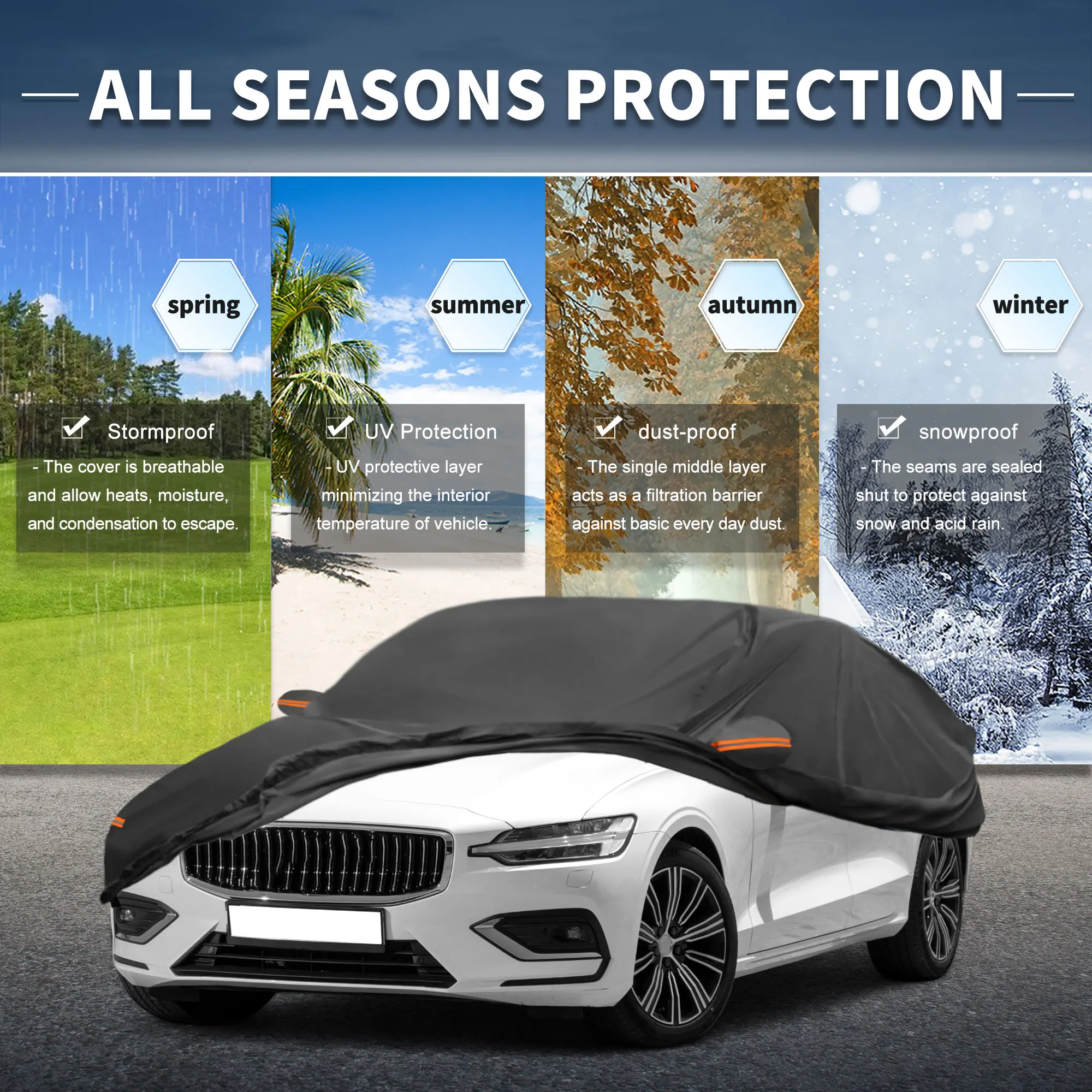 Автомобильный чехол Uxcell с левой боковой молнией, алюминиевая пленка для Volvo S60 Est
Автомобильный чехол Uxcell с левой боковой молнией, алюминиевая пленка для Volvo S60 Est