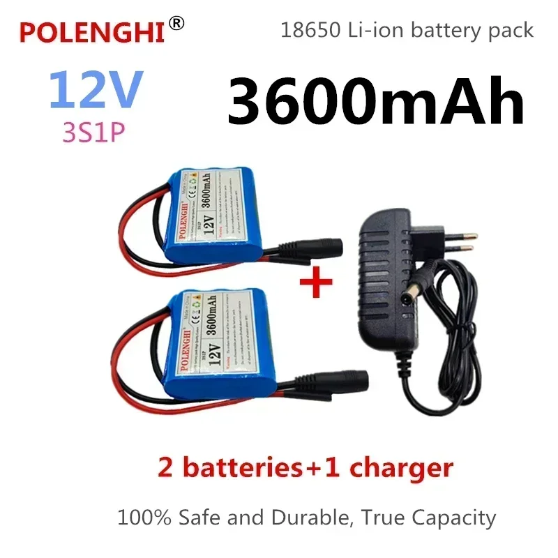 100% real capacity 3S1P 12V 3600mAh 18650 rechargeable lithium-ion battery pack with built-in intelligent BMS protection board
100% real capacity 3S1P 12V 3600mAh 18650 rechargeable lithium-ion battery pack with built-in intelligent BMS protection board