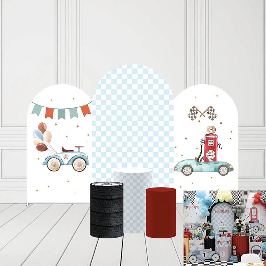 Mehofond Custom 2-Sided Blue Racing Car Fast One Birthday Party Baby Shower Cover Chiara Arch Background Decor Backdrop Photo
Mehofond Custom 2-Sided Blue Racing Car Fast One Birthday Party Baby Shower Cover Chiara Arch Background Decor Backdrop Photo