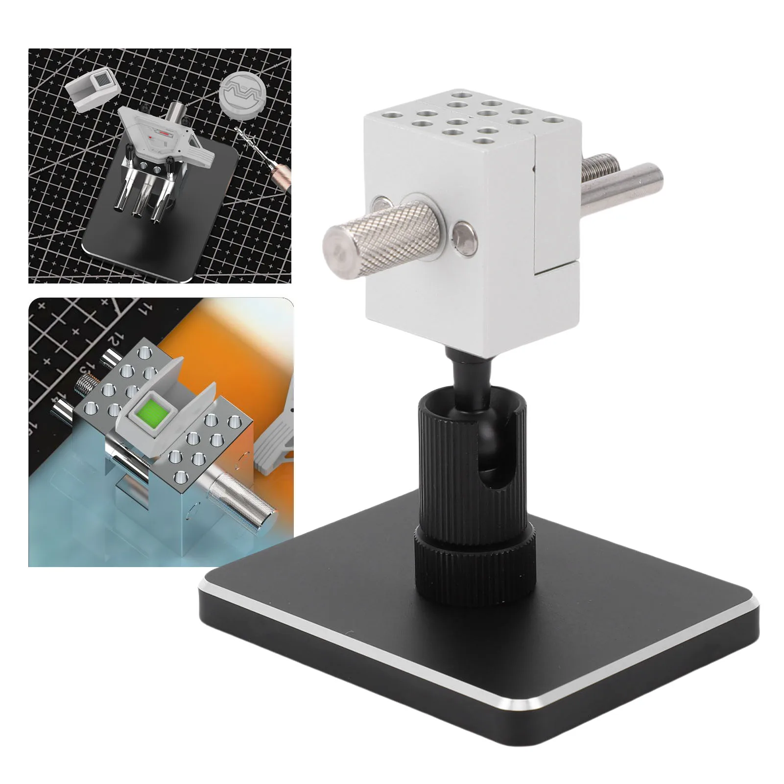 Mini Vise with Detachable Base Adjustable Handheld Clamping or Bench Use in Model Hobby Making Jewelry Repair and Electronics
Mini Vise with Detachable Base Adjustable Handheld Clamping or Bench Use in Model Hobby Making Jewelry Repair and Electronics