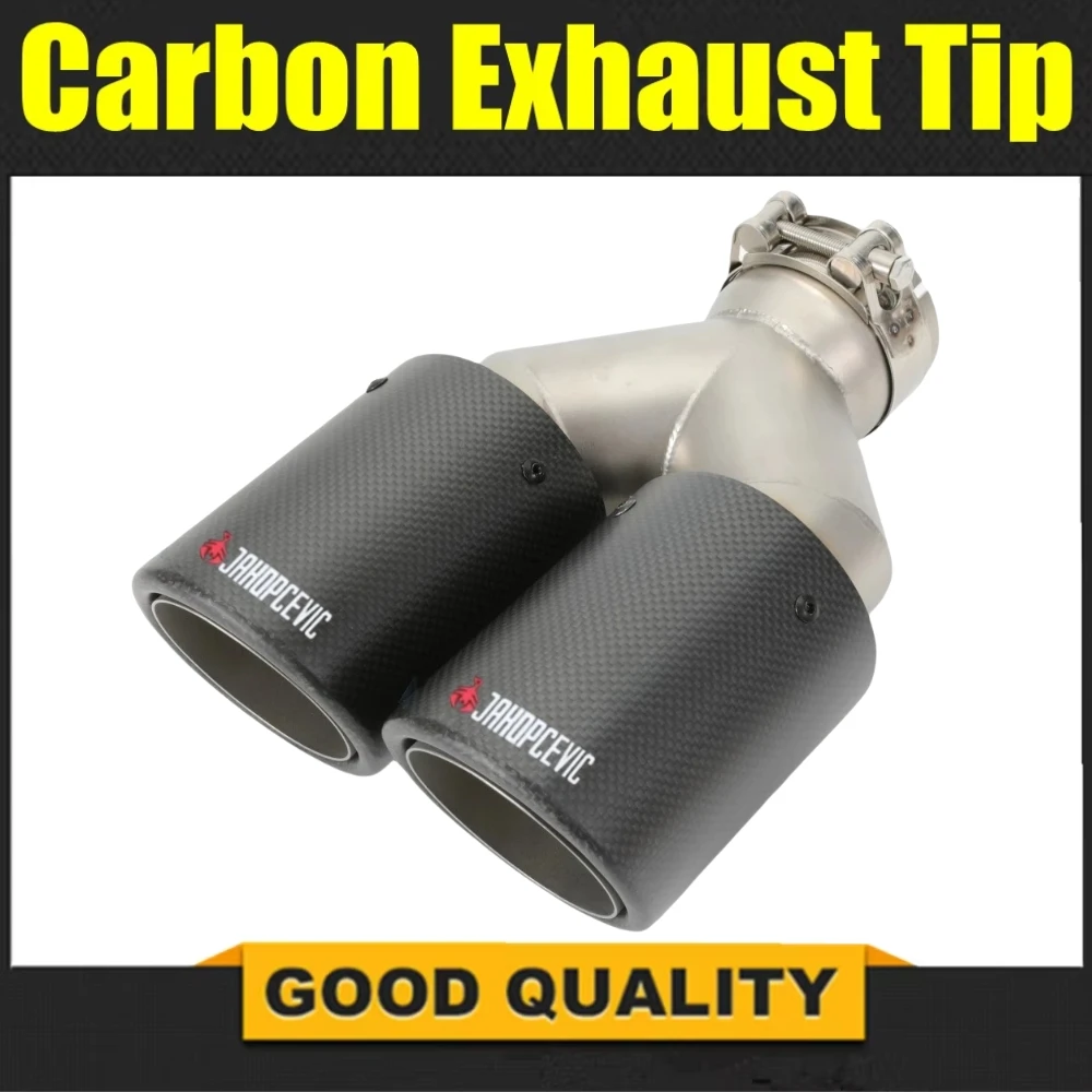 1PC Dual Exhaust Tip Car Accessorie Matt Carbon Fiber Double Exhaust System Muffler Tailpipe Exhaust Nozzle forUniversal
1PC Dual Exhaust Tip Car Accessorie Matt Carbon Fiber Double Exhaust System Muffler Tailpipe Exhaust Nozzle forUniversal