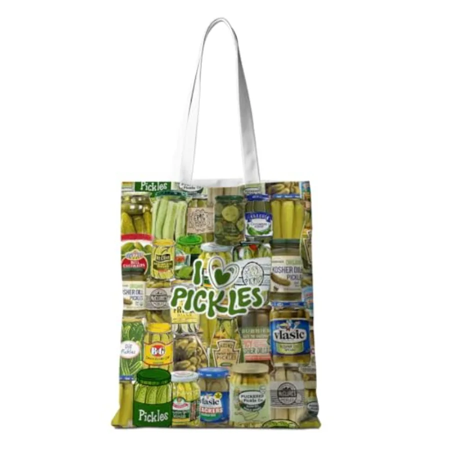 Funny Pickle Tote Bag Aesthetic Weekender Bag Shopping Gifts for Pickle Lovers Women Friends
Funny Pickle Tote Bag Aesthetic Weekender Bag Shopping Gifts for Pickle Lovers Women Friends