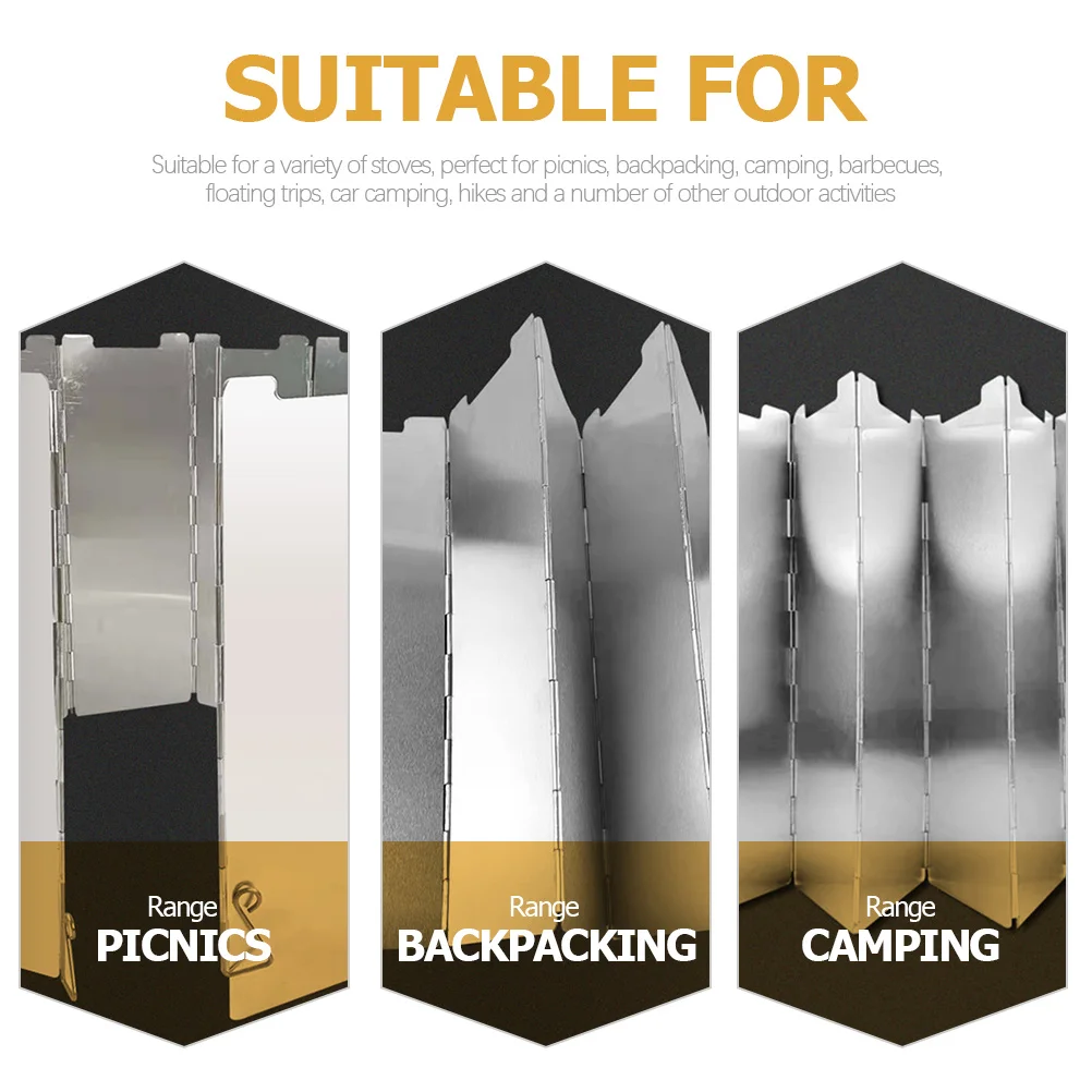 Foldable Windscreen For Stove Stainless Steel Portable Camping Windshield Lightweight Bbq Anti-Wind Tool Outdoor Cooking
Foldable Windscreen For Stove Stainless Steel Portable Camping Windshield Lightweight Bbq Anti-Wind Tool Outdoor Cooking