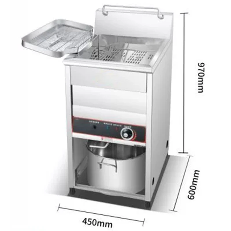 30L/40L Vertical Electric Deep Fryer Commercial Single-Tank Chicken Fryer with Thermostat Temperature Control 220V/3(Customized)
30L/40L Vertical Electric Deep Fryer Commercial Single-Tank Chicken Fryer with Thermostat Temperature Control 220V/3(Customized)