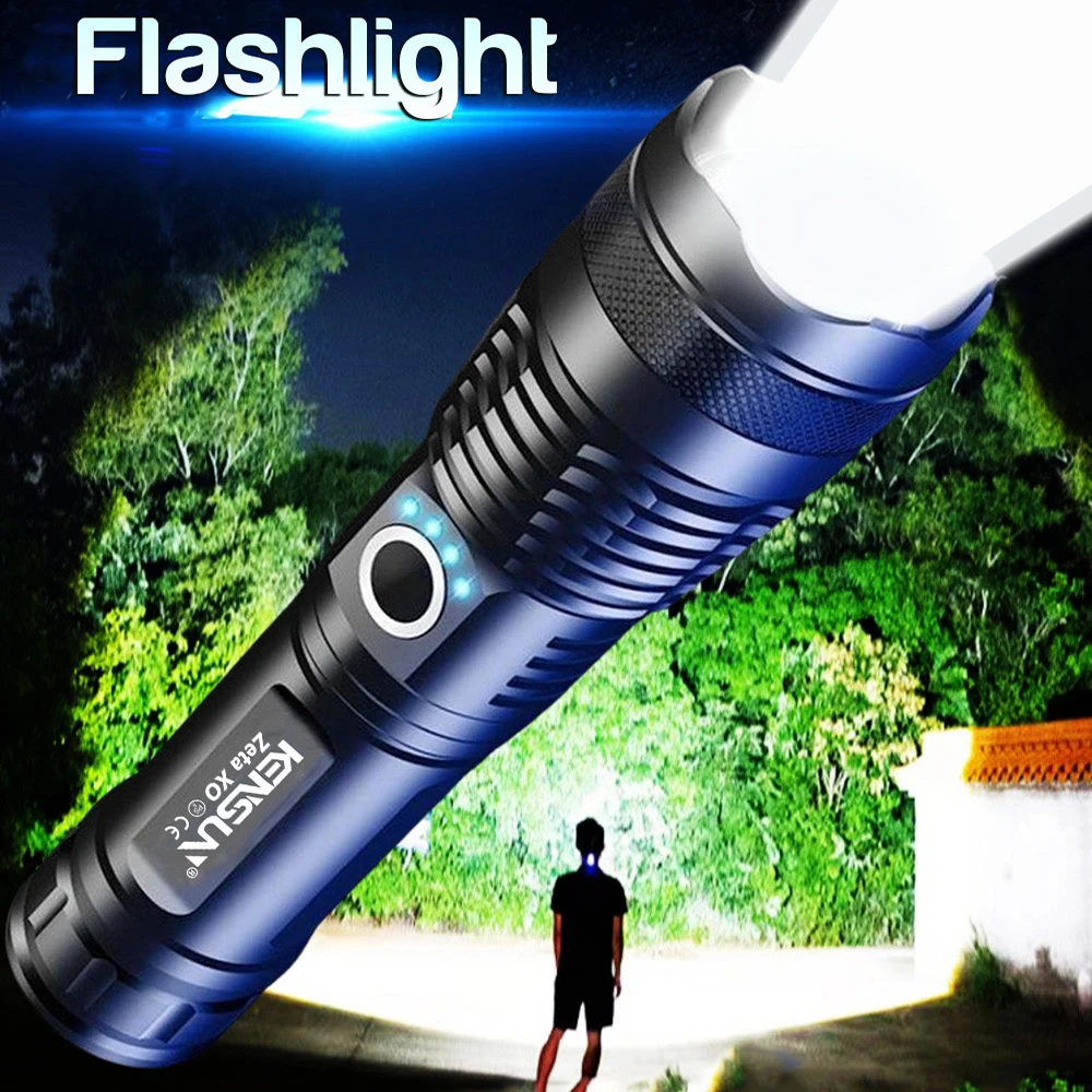 High Power LED Flashlight Super Bright Lantern Zoom Tactical Torch USB Rechargeable Powerful Hand Lamp Camping Outdoor Fishing
High Power LED Flashlight Super Bright Lantern Zoom Tactical Torch USB Rechargeable Powerful Hand Lamp Camping Outdoor Fishing