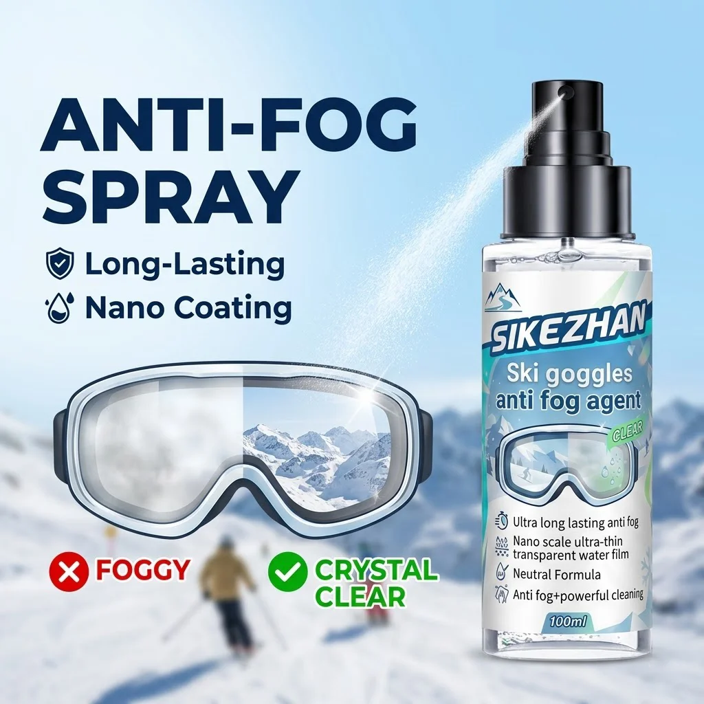 Anti Fog Spray for Ski Goggles Long Lasting Defogger Cleaner for Snowboard Glasses Motorcycle Helmet Eyeglasses Lens Cleaner
Anti Fog Spray for Ski Goggles Long Lasting Defogger Cleaner for Snowboard Glasses Motorcycle Helmet Eyeglasses Lens Cleaner