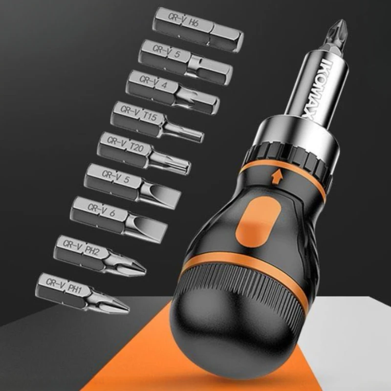 9 in 1 Adjustable Ratcheting Screwdriver Set Magnetic Nut Driver Tools Multifunctional Portable Repair Hand Screwdriver
9 in 1 Adjustable Ratcheting Screwdriver Set Magnetic Nut Driver Tools Multifunctional Portable Repair Hand Screwdriver