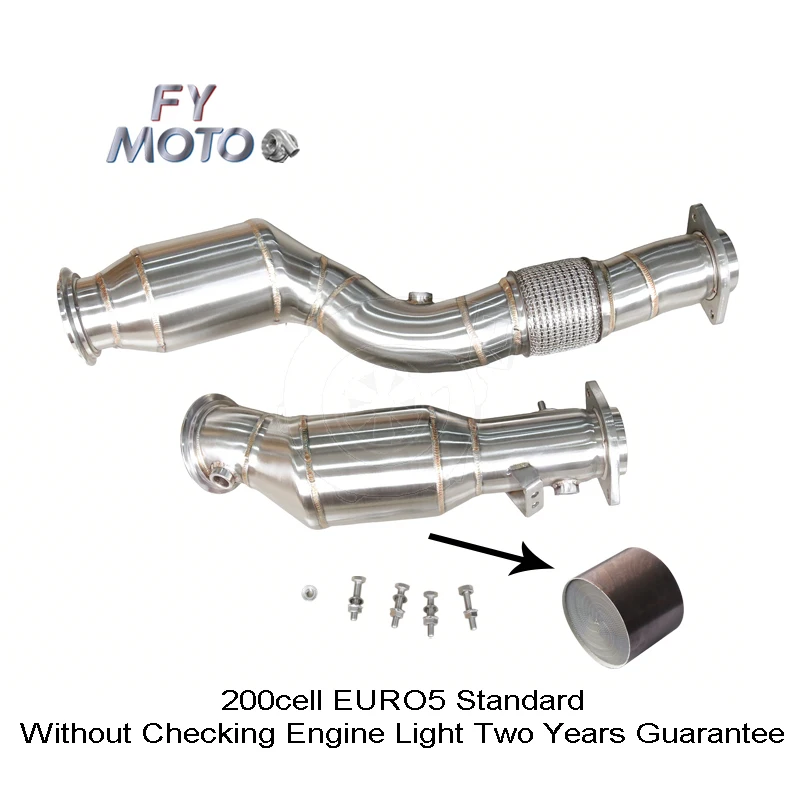 Catted Downpipe for BMW S58 G80 G82 M3 M4 2020+ With Flexpipe EURO 5 Standard Without Checking Engine Light Two Years Guarantee
Catted Downpipe for BMW S58 G80 G82 M3 M4 2020+ With Flexpipe EURO 5 Standard Without Checking Engine Light Two Years Guarantee