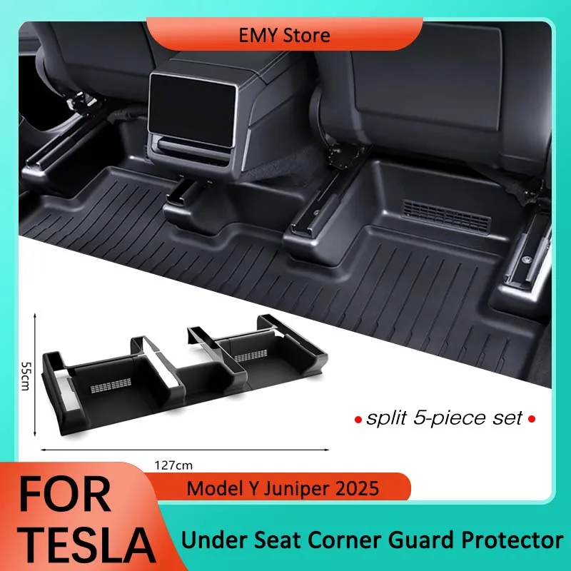 For Tesla Model Y Juniper 2025 TPE Under Seat Corner Guard Seat Slide Rails Protector Cover Anti-Kick Decor Interior Accessories
For Tesla Model Y Juniper 2025 TPE Under Seat Corner Guard Seat Slide Rails Protector Cover Anti-Kick Decor Interior Accessories