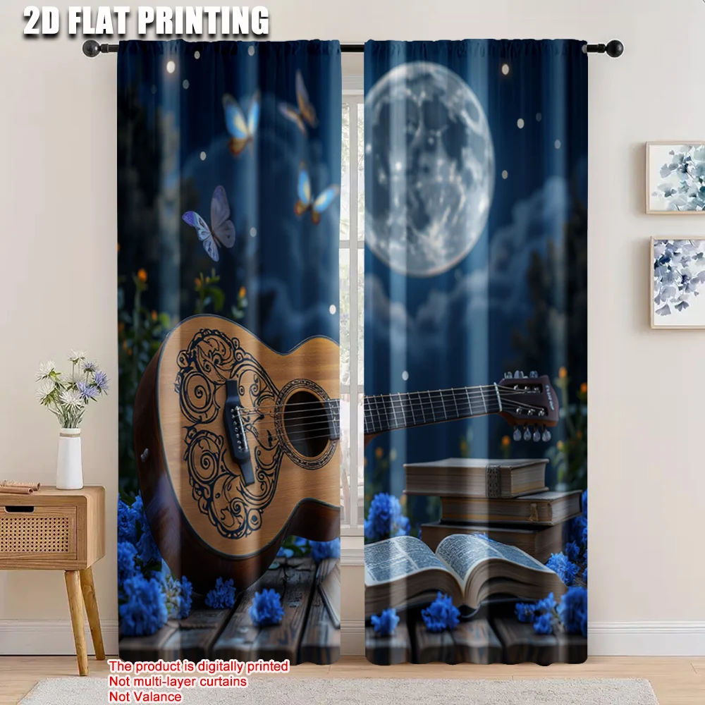 2pcs, 2D flat printing Window Drapes a guitar Versatile Fabric,Without Electricity Holiday Decorations Suitable for Holiday
2pcs, 2D flat printing Window Drapes a guitar Versatile Fabric,Without Electricity Holiday Decorations Suitable for Holiday