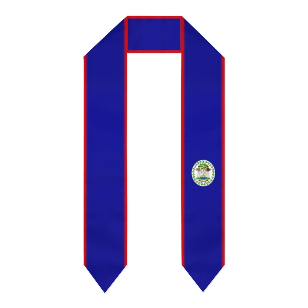 Graduation Sash Belize Flag scarf Shawl Stole Sapphire Blue with Star Stripe Bachelor Gown Accessory Ribbon 180*14cm
Graduation Sash Belize Flag scarf Shawl Stole Sapphire Blue with Star Stripe Bachelor Gown Accessory Ribbon 180*14cm