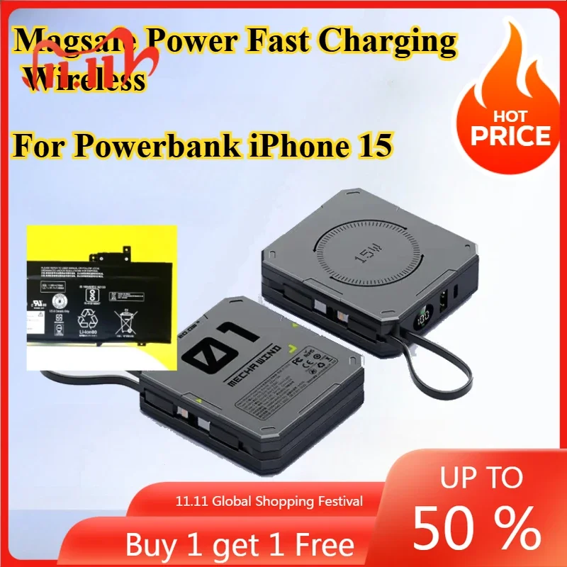 Magsafe Power Fast Charging Wireless Charging 5000mAh for Powerbank IPhone 15 Mini Portable
Magsafe Power Fast Charging Wireless Charging 5000mAh for Powerbank IPhone 15 Mini Portable