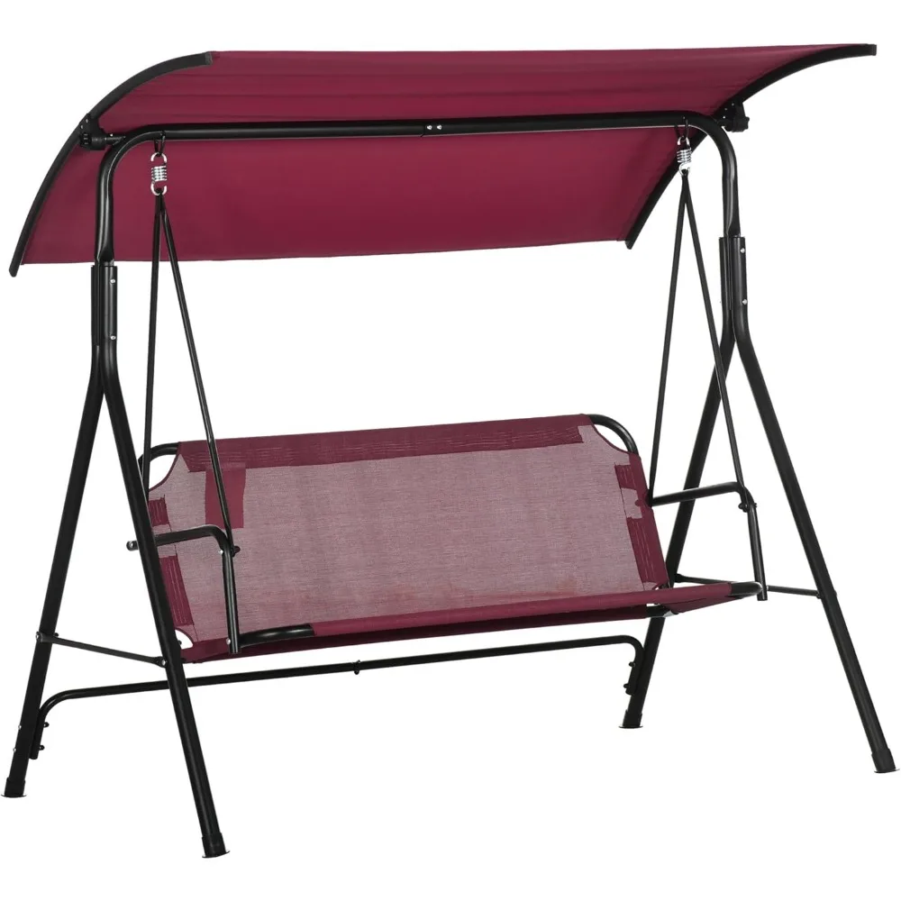 Porch Swing with Stand, Outdoor Swing for Patio Porch with Adjustable Tilt Canopy and Comfortable Swing Bench-Style Seat
Porch Swing with Stand, Outdoor Swing for Patio Porch with Adjustable Tilt Canopy and Comfortable Swing Bench-Style Seat
