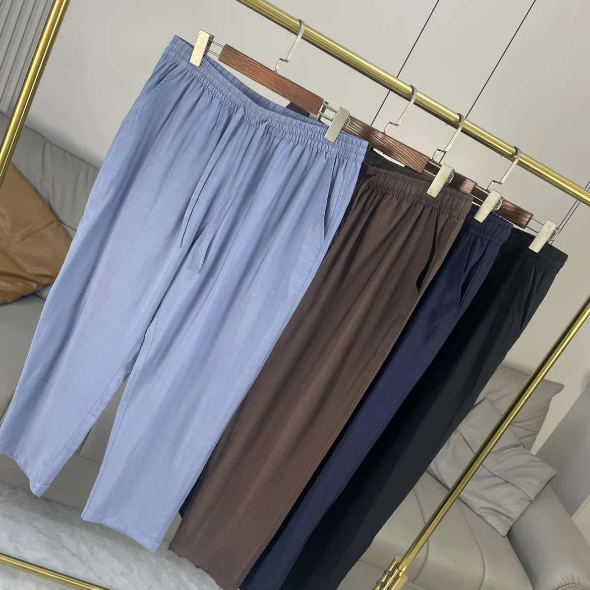 Cool Vertical Pure Flax Men's Summer Loose Straight Leg Casual Pants Breathable Elastic Waist Casual Faion Ci Sle
Cool Vertical Pure Flax Men's Summer Loose Straight Leg Casual Pants Breathable Elastic Waist Casual Faion Ci Sle