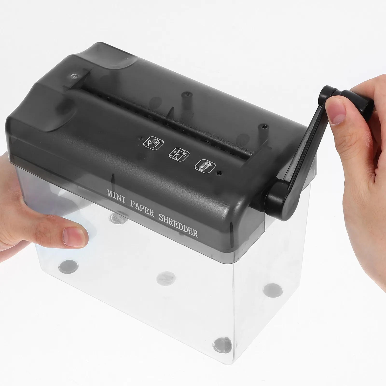 Small Hand Crank Paper Shredder Desktop Manual Wear-Resistant Shredder for Home Office School Paper Bills Receipts Craft
Small Hand Crank Paper Shredder Desktop Manual Wear-Resistant Shredder for Home Office School Paper Bills Receipts Craft