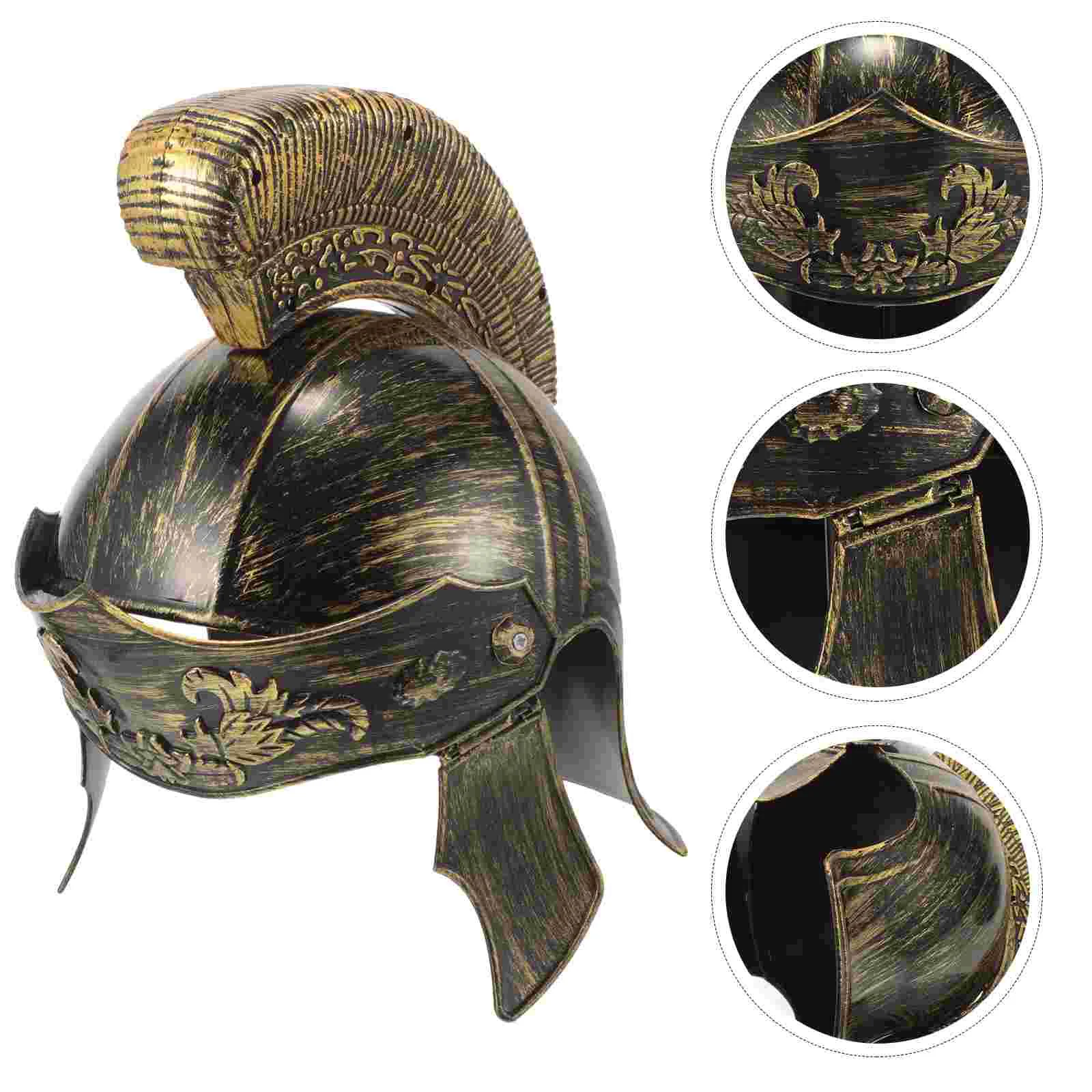 Halloween Ancient Roman Men Apparel Fighter Plastic Costume Soldier Hat Party Prop
Halloween Ancient Roman Men Apparel Fighter Plastic Costume Soldier Hat Party Prop