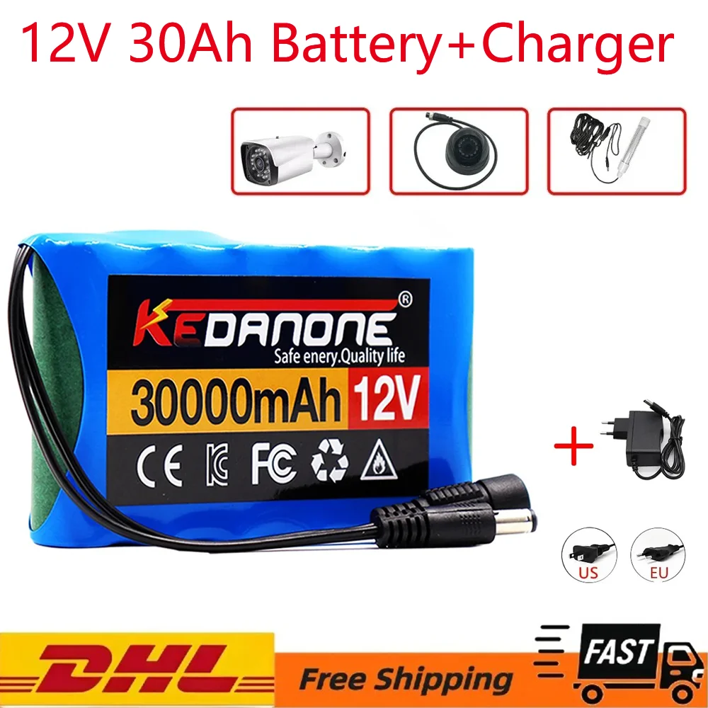 18650 3S2P 12V 50000mah Original Lithium Ion Battery DC 12.6V 50Ah Rechargeable CCTV, Camera Monitor Replacement Battery+Charger
18650 3S2P 12V 50000mah Original Lithium Ion Battery DC 12.6V 50Ah Rechargeable CCTV, Camera Monitor Replacement Battery+Charger