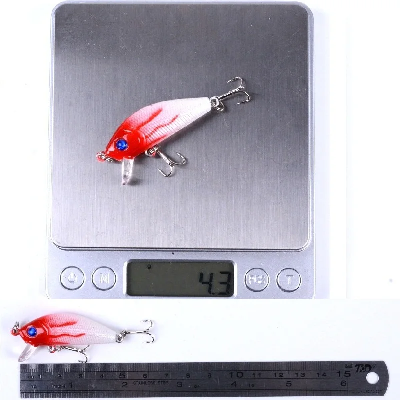 43pcs Ultimate Bass Fishing Lure Kit - High-Carbon Steel Treble , Durable ABS Construction, Minnows, Cranks, and Poppers for Ver
43pcs Ultimate Bass Fishing Lure Kit - High-Carbon Steel Treble , Durable ABS Construction, Minnows, Cranks, and Poppers for Ver
