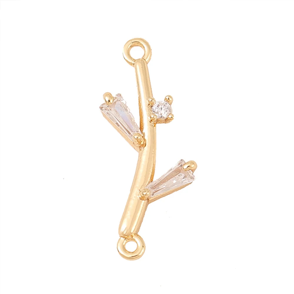 Factory Wholesale Gold Color Brass And Zircon Branches Charms Pendants Necklace And Bracelet Earring Diy Jewelry Accessories
Factory Wholesale Gold Color Brass And Zircon Branches Charms Pendants Necklace And Bracelet Earring Diy Jewelry Accessories