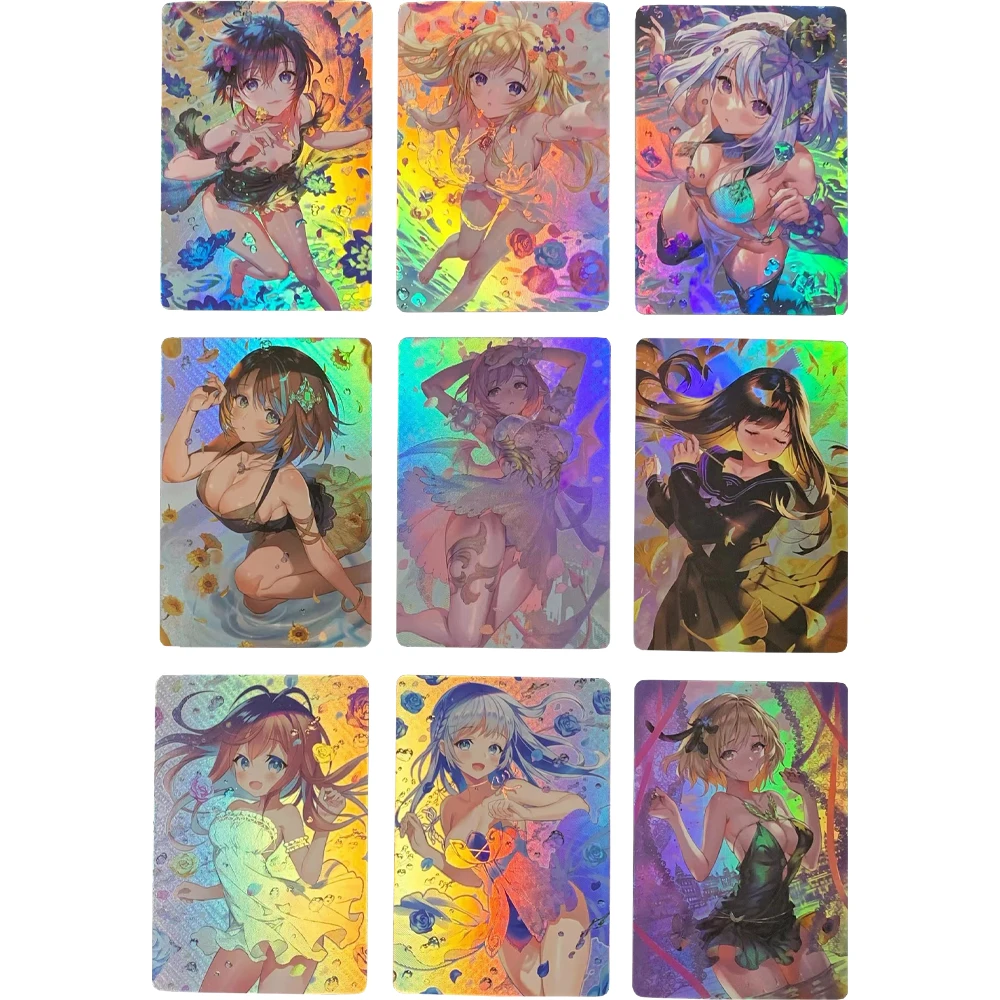 9Pcs/set Sexy ACG Jk Anime Beautiful Girls Flash Card Three flash patterns Kawaii Student Swimwear Lingerie Girl Collection Card
9Pcs/set Sexy ACG Jk Anime Beautiful Girls Flash Card Three flash patterns Kawaii Student Swimwear Lingerie Girl Collection Card
