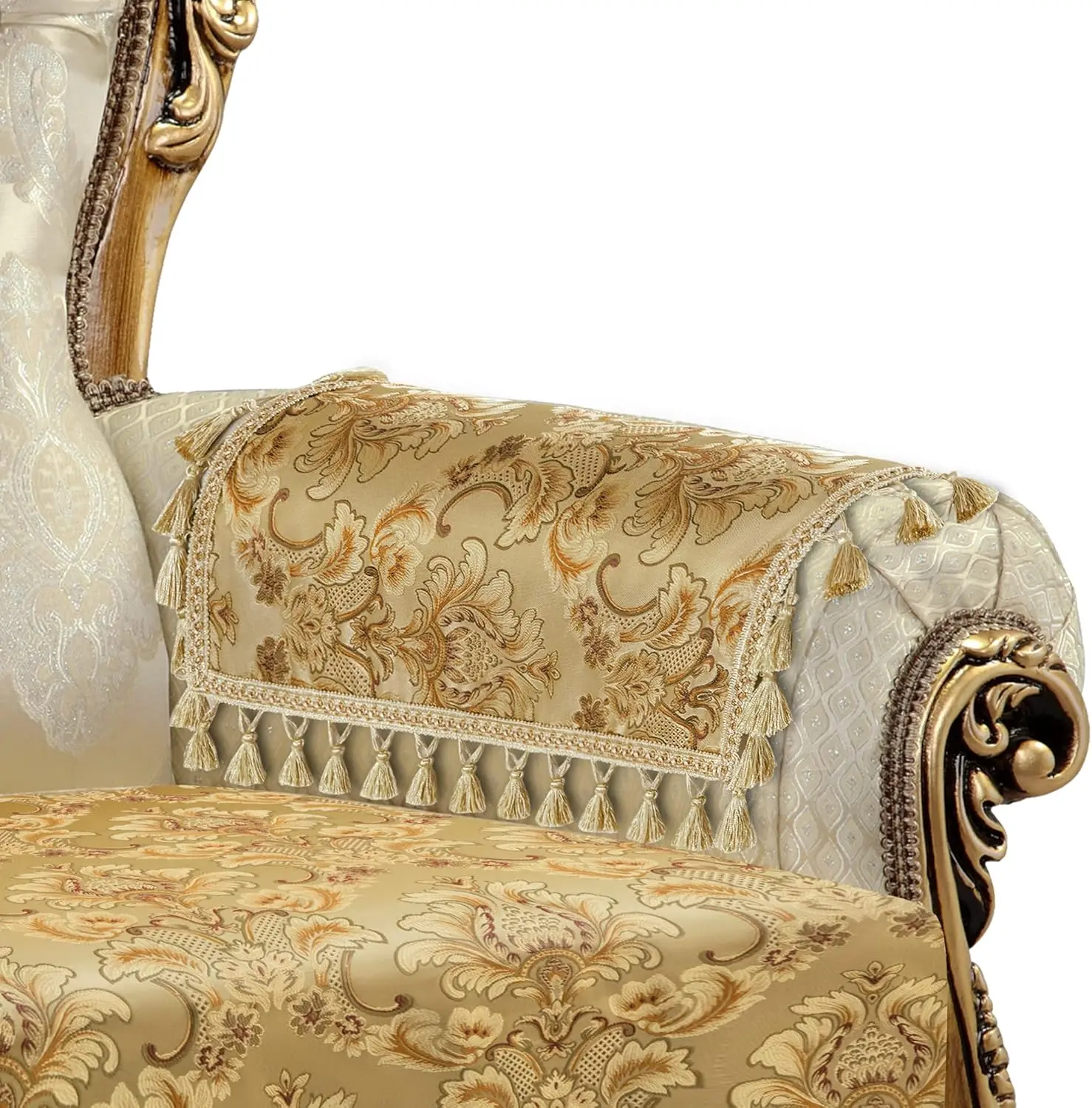 Luxury Sofa Armrest Covers Set Of 2, Thi Jacquard Nonslip Couch Arm Cover Furniture Protector With Lace Edge And Handmade
Luxury Sofa Armrest Covers Set Of 2, Thi Jacquard Nonslip Couch Arm Cover Furniture Protector With Lace Edge And Handmade