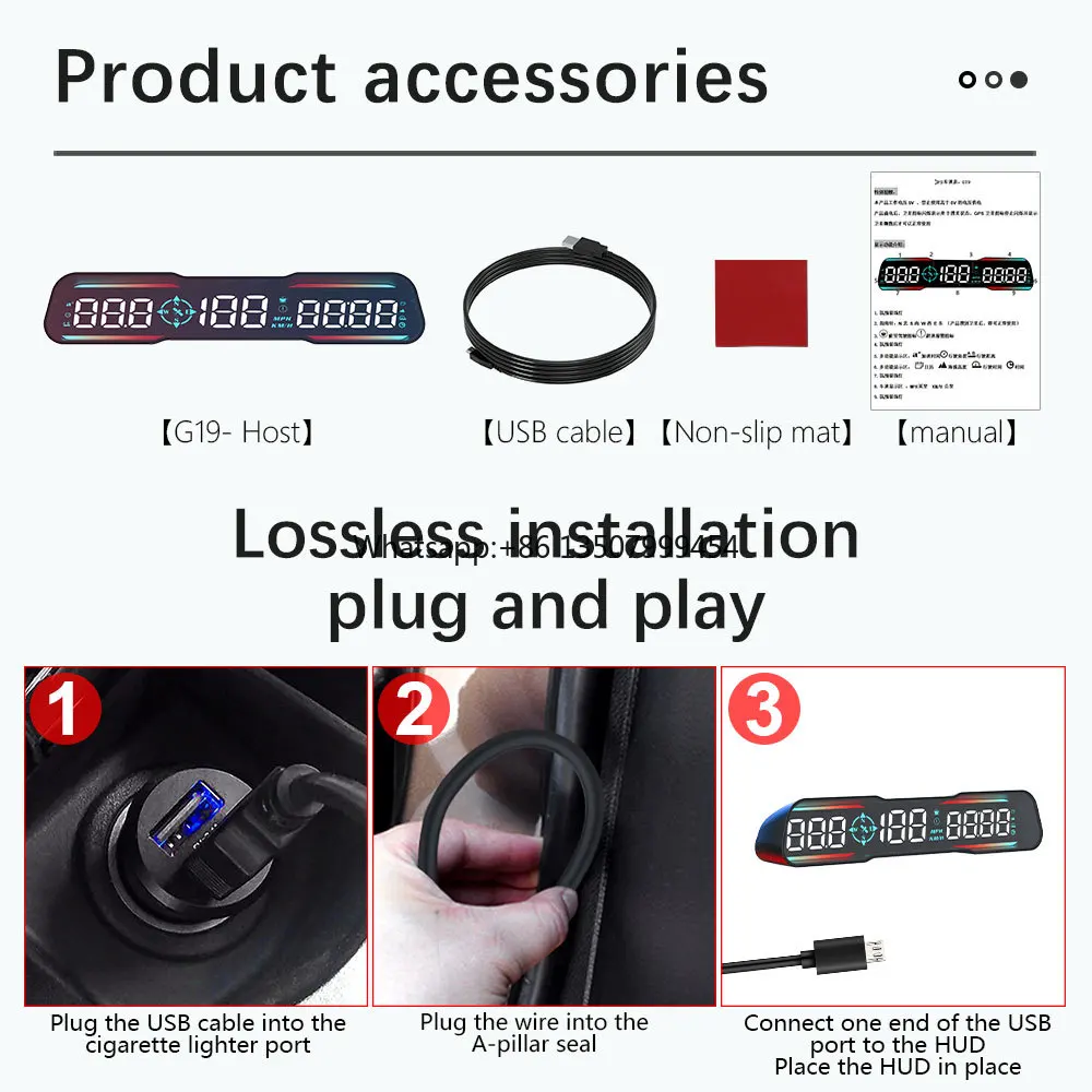 Universal Colorful Car GPS Smart Gauge HUD G19 Display Speedometer Projector Speedometer Smart Digital Alarm GPS for All Cars
Universal Colorful Car GPS Smart Gauge HUD G19 Display Speedometer Projector Speedometer Smart Digital Alarm GPS for All Cars