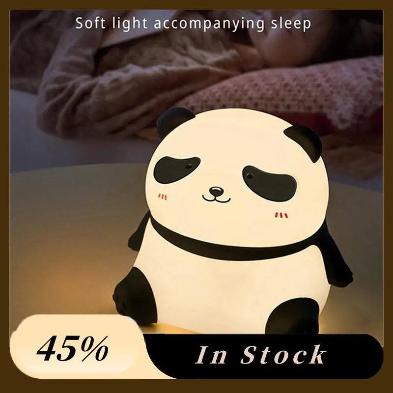 A78K New Cute Panda LED Night Light Silicone USB Rechargeable Timer Bedside Lamp Room Decor Children Nightlight Gift
A78K New Cute Panda LED Night Light Silicone USB Rechargeable Timer Bedside Lamp Room Decor Children Nightlight Gift