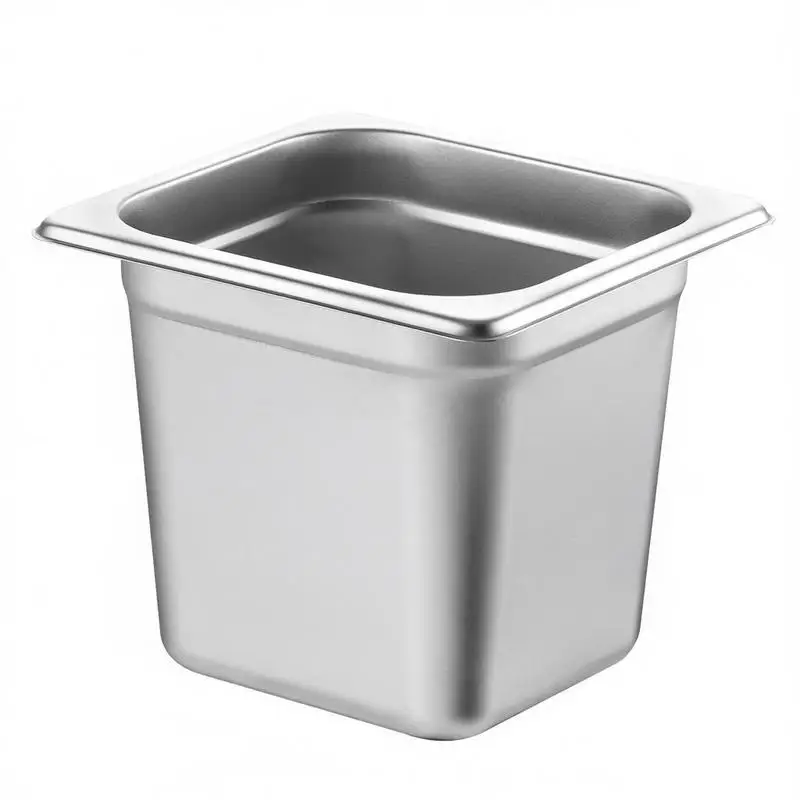 6 Pack Serving Trays 1/6 Size 6-Inch Deep For Restaurant Buffet Catering, 0.8mm Thick Metal Gastronorm Containers Industrial Food Storage Bins Commercial Kitchen Supplies
6 Pack Serving Trays 1/6 Size 6-Inch Deep For Restaurant Buffet Catering, 0.8mm Thick Metal Gastronorm Containers Industrial Food Storage Bins Commercial Kitchen Supplies