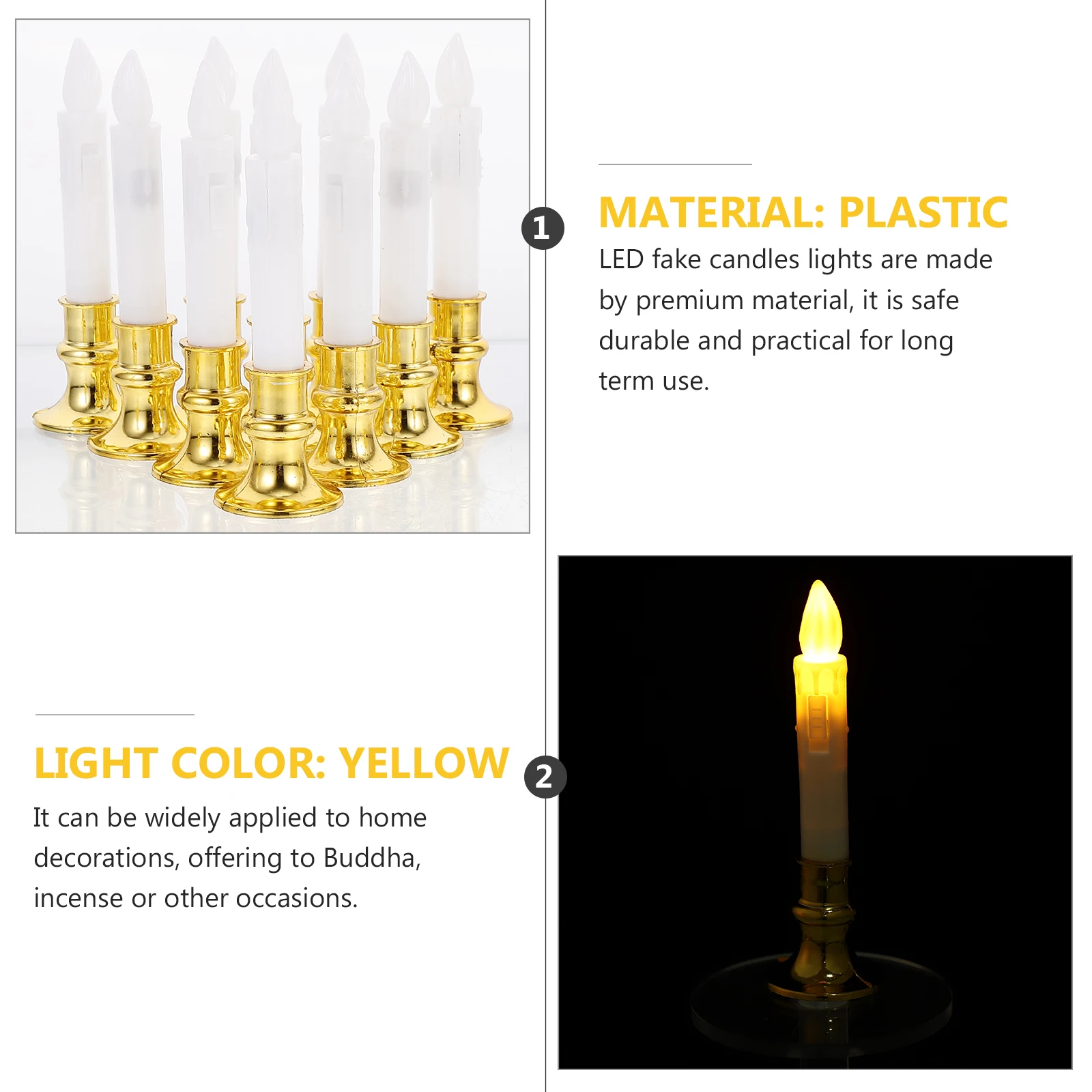 12pcs Led Fake Lights Decorative Electric Candles For Home Decoration Buddha Incense No Smoke Fireproof
12pcs Led Fake Lights Decorative Electric Candles For Home Decoration Buddha Incense No Smoke Fireproof