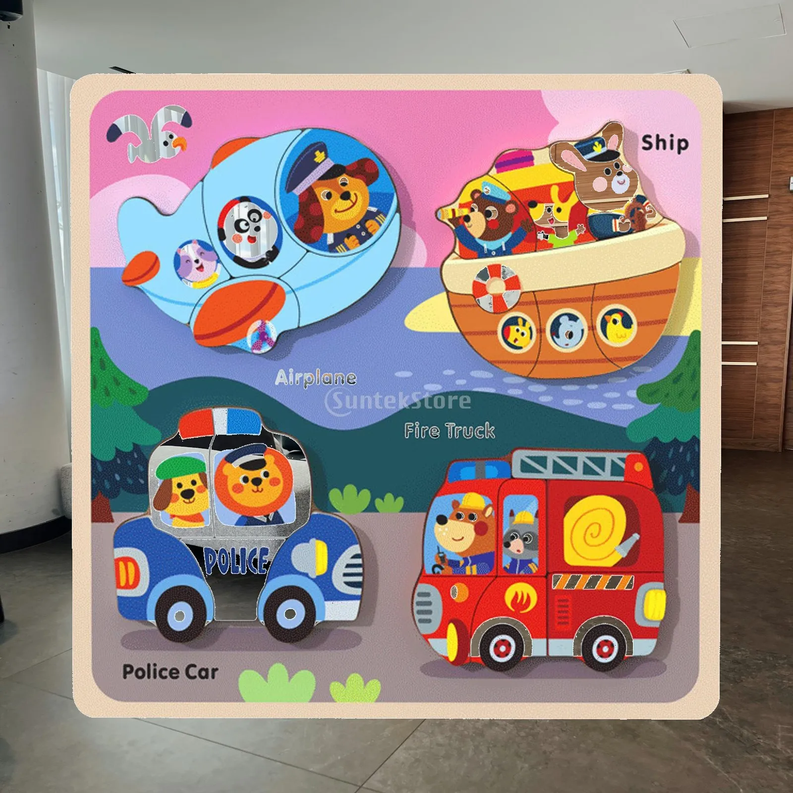 Wooden Animal Puzzles Animal Recognition Jigsaw Board Wooden Handicraft Toy for Baby Birthday Gift
Wooden Animal Puzzles Animal Recognition Jigsaw Board Wooden Handicraft Toy for Baby Birthday Gift