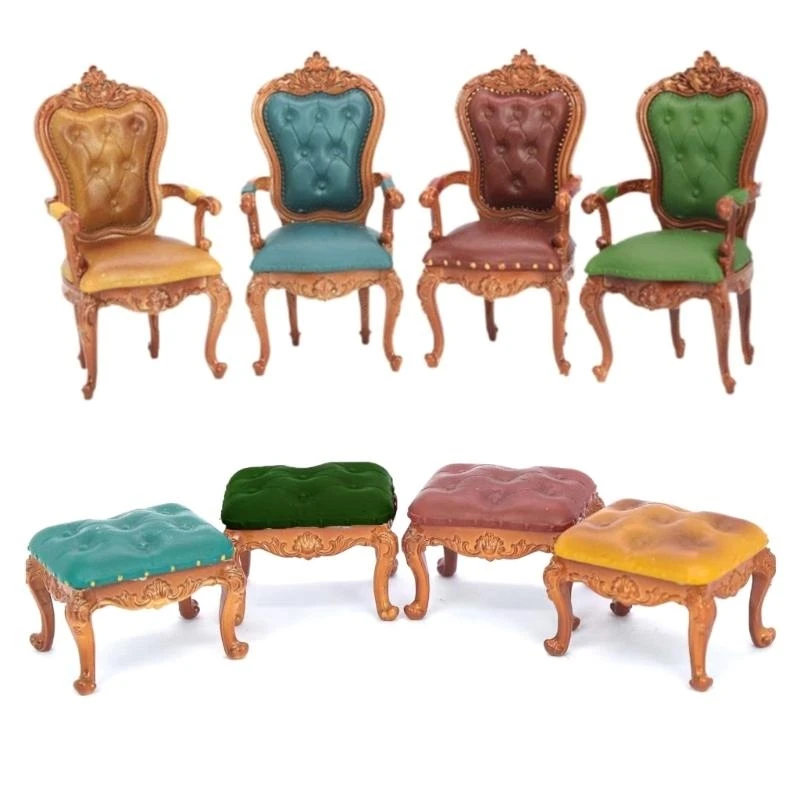 Миниатюрные винтажные стул стул Zakka Модельный кукольный дом игрушка для 1:12 Scale House
Миниатюрные винтажные стул стул Zakka Модельный кукольный дом игрушка для 1:12 Scale House