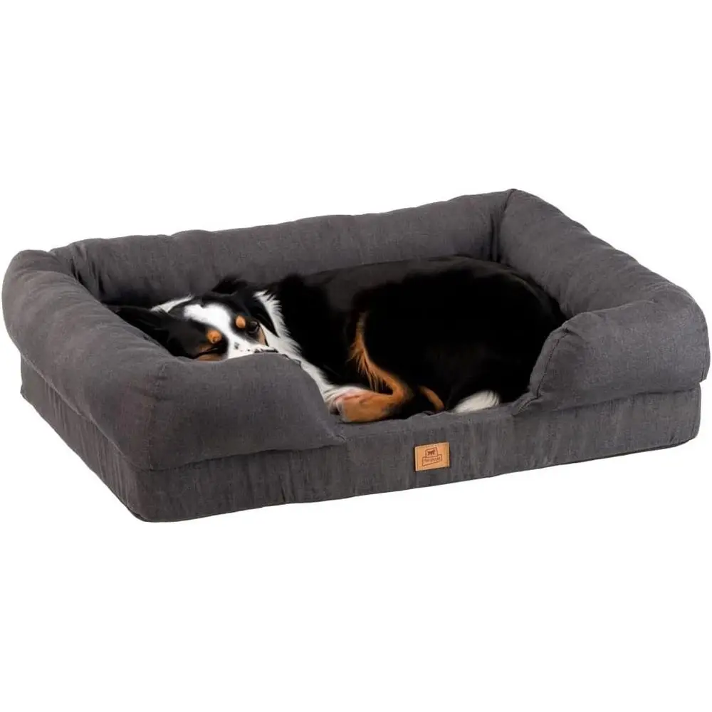 Orthopedic Memory Foam Dog Bed, Washable, 93x73x22.5cm, Grey for Large Dogs
Orthopedic Memory Foam Dog Bed, Washable, 93x73x22.5cm, Grey for Large Dogs