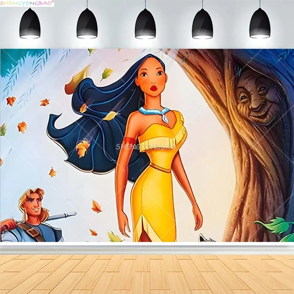 Diseny Princess Pocahontas Backdrop Girls Happy Birthday Party Decor Indian Princess Baby Shower Photography Background PO-02
Diseny Princess Pocahontas Backdrop Girls Happy Birthday Party Decor Indian Princess Baby Shower Photography Background PO-02