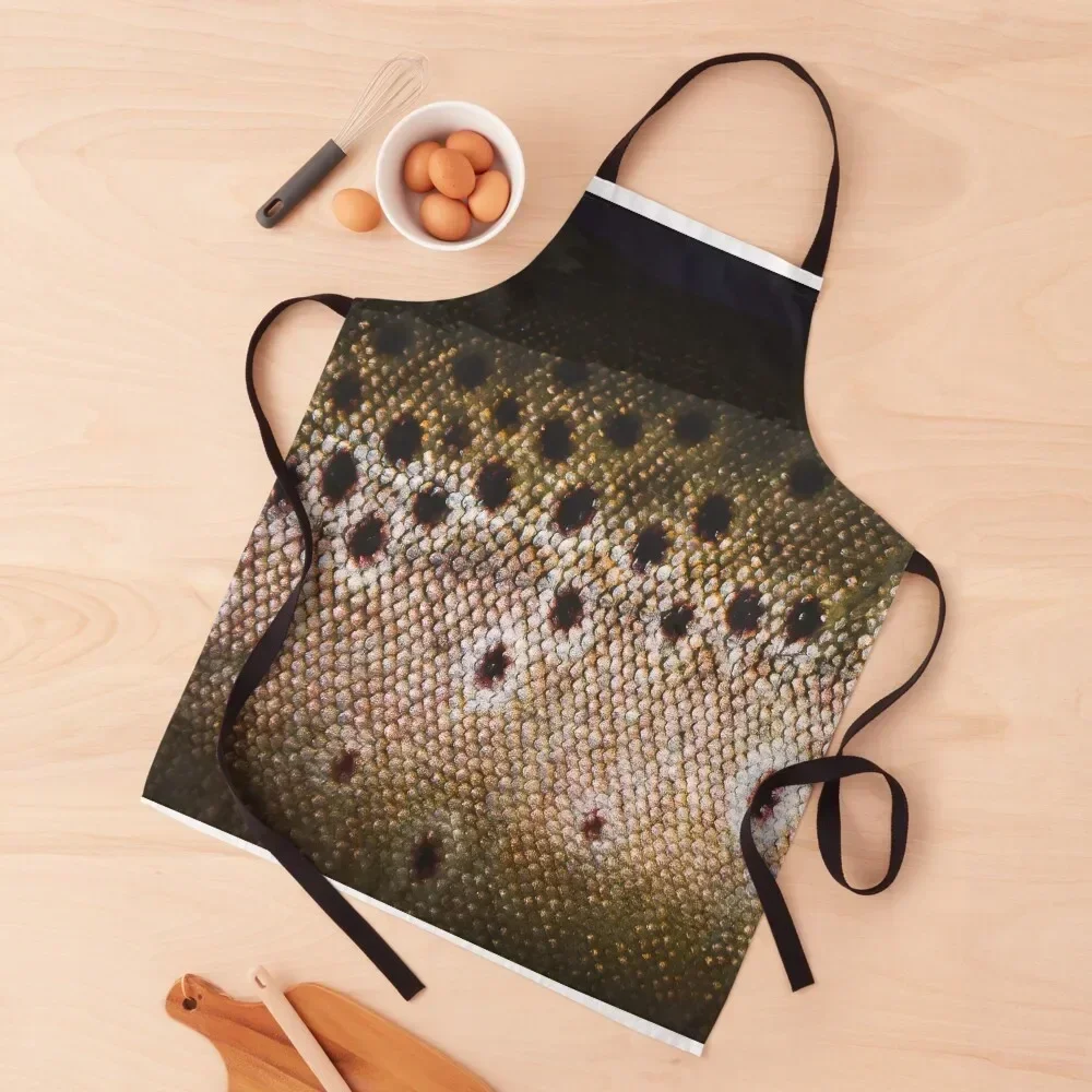 Brown Trout Skin (scales) Apron professional hairdressing Waterproof women for kitchen useful nail tech supplies Apron
Brown Trout Skin (scales) Apron professional hairdressing Waterproof women for kitchen useful nail tech supplies Apron