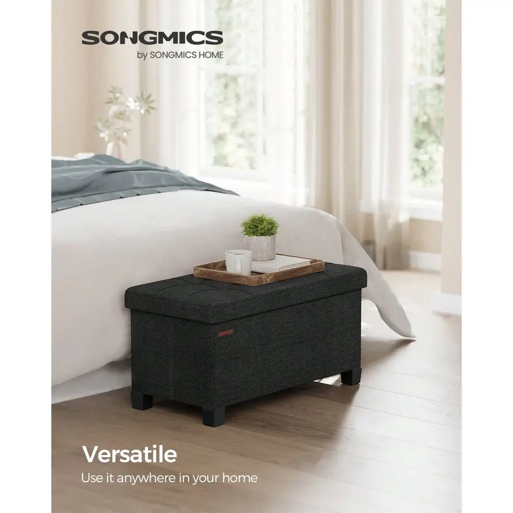 Storage Ottoman Bench, Foldable Foot Rest With Legs, 15 X 30 X 15.2 Inches, End Of Bed Bench, Storage Chest, Load Up To 660 Lb,
Storage Ottoman Bench, Foldable Foot Rest With Legs, 15 X 30 X 15.2 Inches, End Of Bed Bench, Storage Chest, Load Up To 660 Lb,