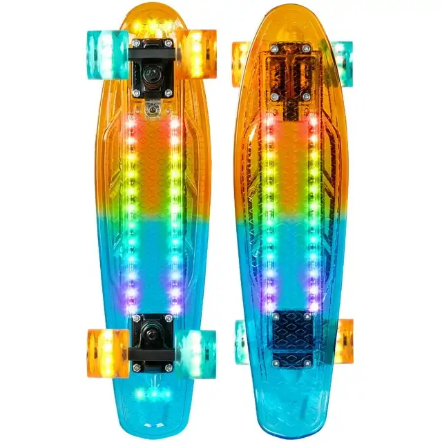 Patineta Iluminada Retro Mini Cruiser Ruedas de 62 мм - Tablero Completo Estilo Centavo Naranja
Patineta Iluminada Retro Mini Cruiser Ruedas de 62 мм - Tablero Completo Estilo Centavo Naranja