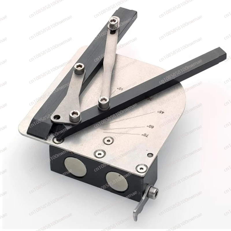 Auxiliary tool for sheet metal bending Press brake front support magnetic angle positioning artifact
Auxiliary tool for sheet metal bending Press brake front support magnetic angle positioning artifact