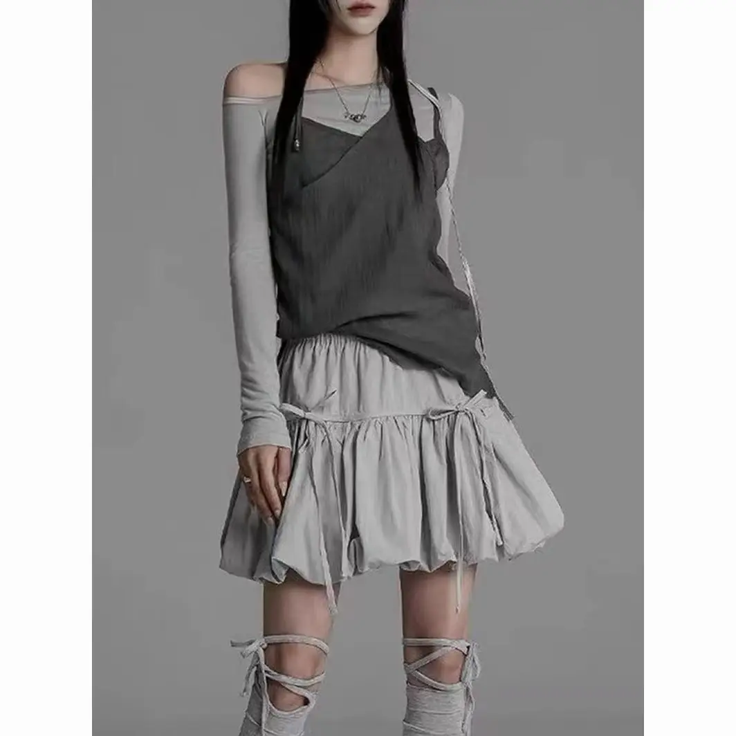 2024 Sweet Pleated Bloom Skirt Anti-Slip Fluffy Mini Skirt Women's Drawstring Lantern Hem High Waist Unique A-Line Short Dress
2024 Sweet Pleated Bloom Skirt Anti-Slip Fluffy Mini Skirt Women's Drawstring Lantern Hem High Waist Unique A-Line Short Dress