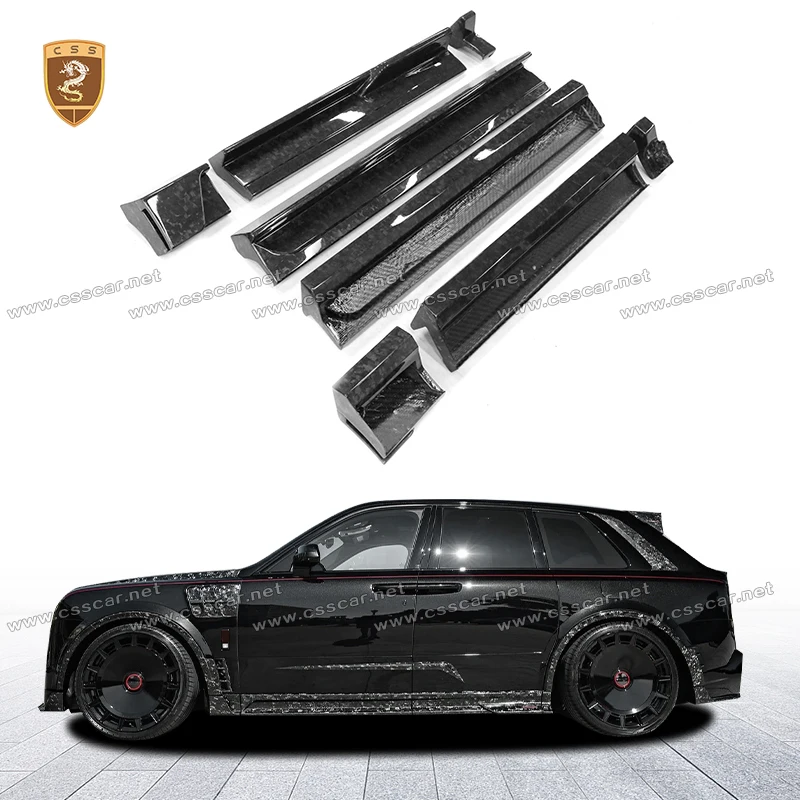 Удлинитель боковой юбки автомобиля для Rolls-Royce Cullinan 2025 MSY, стиль, кованый сухой карбоновый фартук, разделители губ, боковая лопата с крылышками
Удлинитель боковой юбки автомобиля для Rolls-Royce Cullinan 2025 MSY, стиль, кованый сухой карбоновый фартук, разделители губ, боковая лопата с крылышками