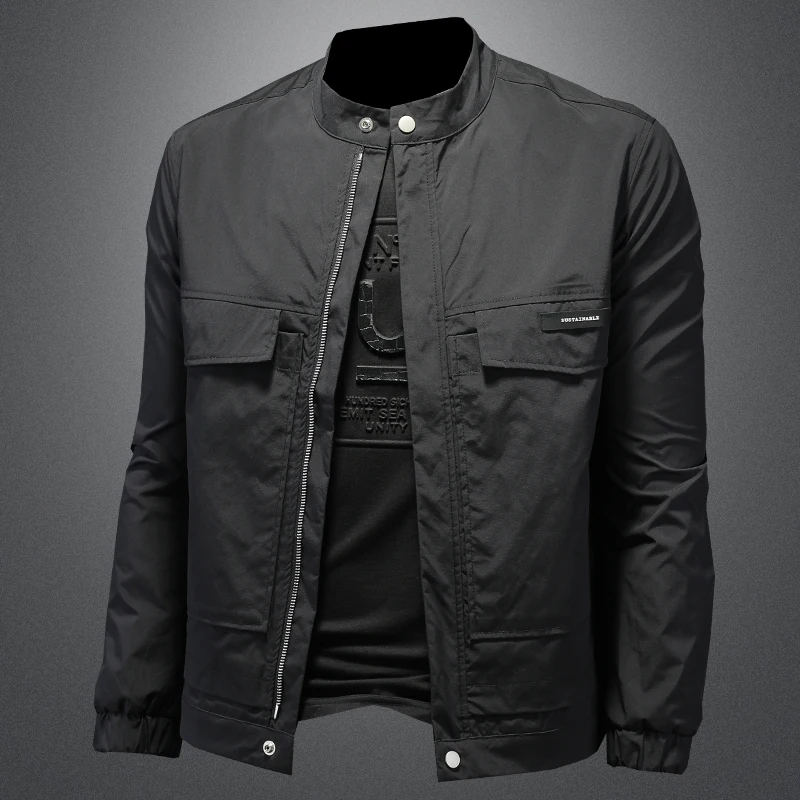American Style Fashionable Men's Jacket Casual Stand Collar Motorcycle Baseball Uniform Breathable Spring Autumn Outerwear
American Style Fashionable Men's Jacket Casual Stand Collar Motorcycle Baseball Uniform Breathable Spring Autumn Outerwear