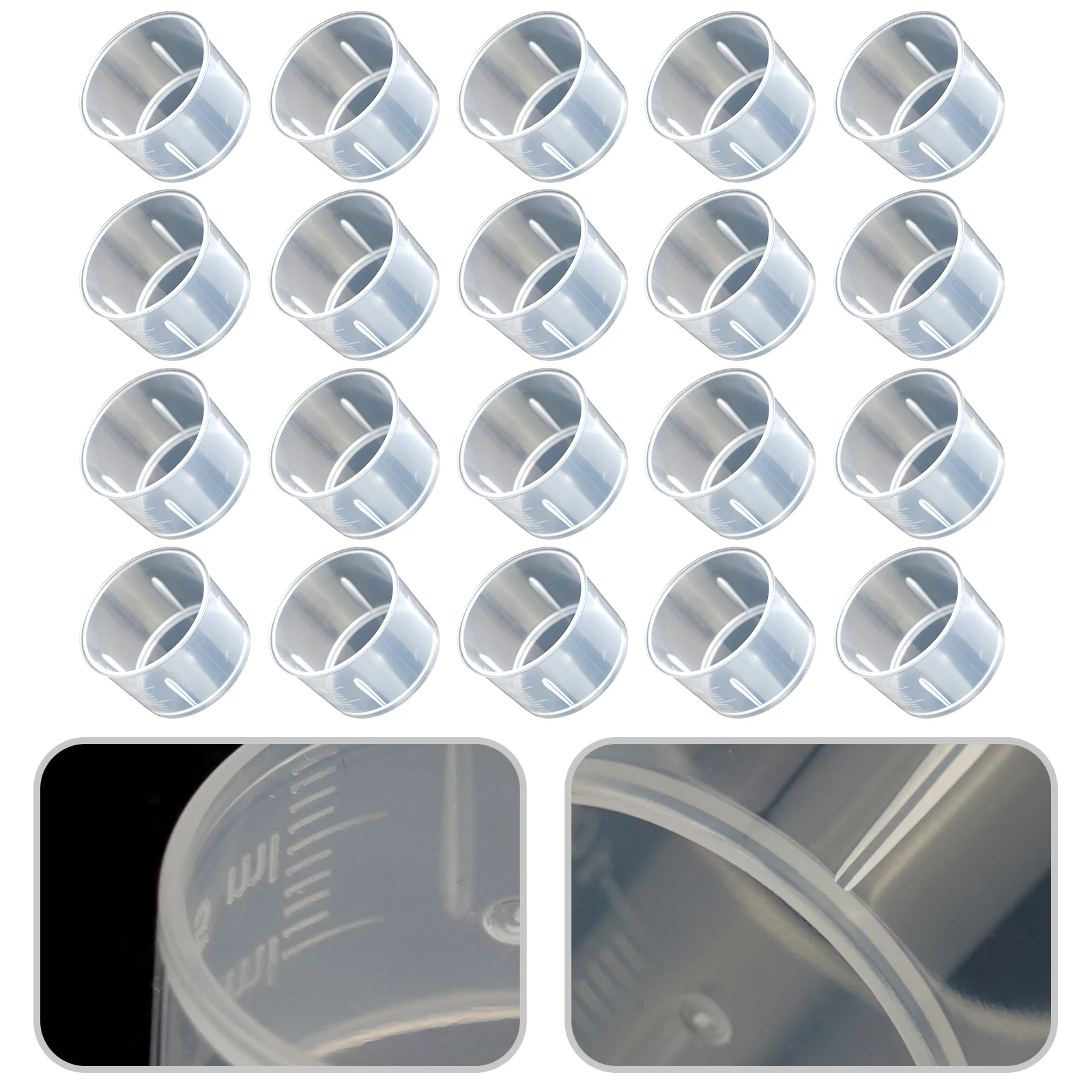 20pcs 10/20/30ml Transparent Plastic Measure Cups Dual Scales Cup Container Laboratory Liquid Measuring Cup Kitchen Laboratory
20pcs 10/20/30ml Transparent Plastic Measure Cups Dual Scales Cup Container Laboratory Liquid Measuring Cup Kitchen Laboratory