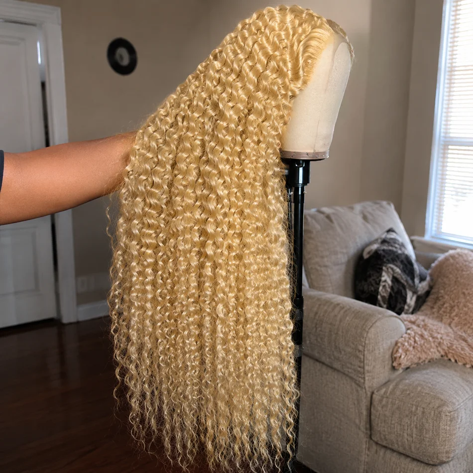 613 Honey Blonde Curly Deep Wave Wigs 13x6 HD Lace Frontal Human Hair Wig 30 38Inch Colored Water Wave Lace Front Wig For Women
613 Honey Blonde Curly Deep Wave Wigs 13x6 HD Lace Frontal Human Hair Wig 30 38Inch Colored Water Wave Lace Front Wig For Women